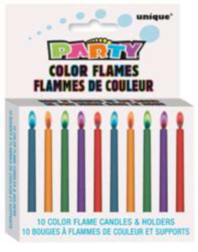 Colour Flame Candles - Click Image to Close